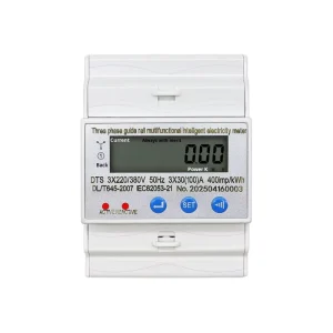 Multi Function 4P Module 3 Phase RS485 MODBUS RTU 50 60hz Electricity Energy Kwh Meter with DIN Rail Installation