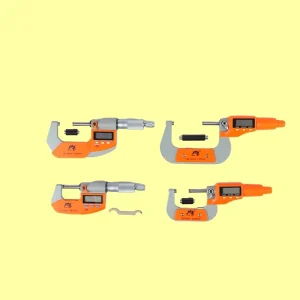 Multi Function Digital Micrometer Set 0.001mm Steel Custom Color 0-25/25-50/50-75/75-100mm