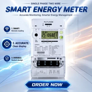 Multi Function Single Phase Smart Electric Power Meter With LCD Screen Support WiFi GPRS 3G 4G DLMS Remote Energy Monitoring