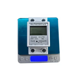 Multi Functional Single-phase Track Type Energy Meter LCD Digital Display Class 1.0 Accuracy 60A Max Current Power Model