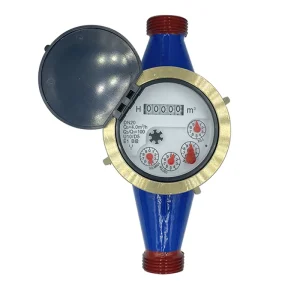 Multi Jet Dry DN15 DN20 Wet Dry Dial Digital Flow Water Meter with Cast Iron Body