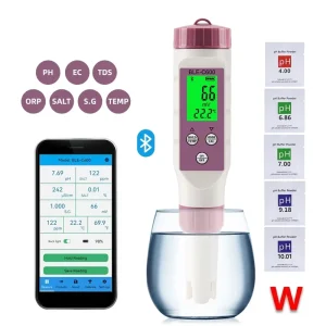 Multi Parameter Fish Pool ORP PH TDS EC SG Salt Meter Lab Use 7 in 1 Daily Water Tester Mariculture TDS Tester Pen