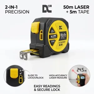 Multi Range Measuring Tape Stable -10 to 60 Celsius IP54 Waterproof ±1.5mm High Precision Retractable Tape Measure Construction