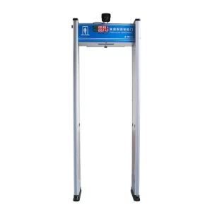 Multi Zone Metal Detector Security Gate Industrial Walk Through Metal Detection Door with 1080P Thermal Camera