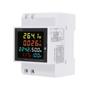 Multi function Household Energy Meter Digital Wattmeter DIN Rail Mount Single Phase KWh Meter for Real time Power Monitoring