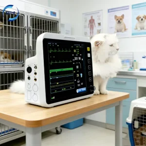 Multi language Veterinary Patient Monitor with Complete Accessories for Global Animal Hospital Use