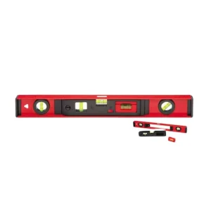 Multifunction 2-in-1 Combination Performance Aluminium Level With Mini Level With 45° 90° and 180° Five Bubbles