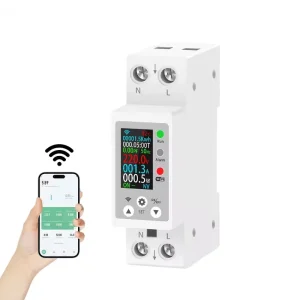 Multifunction Electric Energy Meter kWh 63A Tuya Zigbee Smart Home Circuit Breaker Metering 1P N APP Remote Control