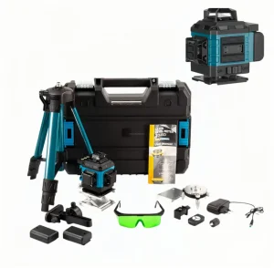 Multifunctional 4D 16-line Green Beam Laser Level for Indoor/Outdoor Decoration & Construction with Automatic Leveling