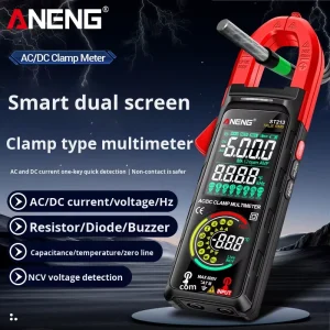 Multifunctional AC/DC Clamp Meter Smart Dual Screen Ammeter High Precision Fully Automatic ST213 Measures Voltage