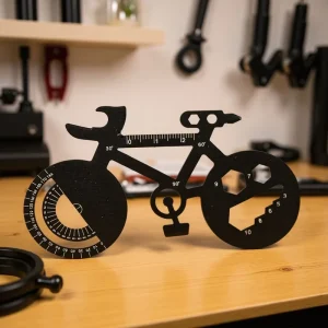 Multifunctional Bicycle Shaped Card Tool with Engraved Logo Portable EDC Outdoor Promotional Screwdrivers for Giveaways