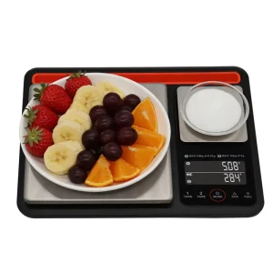 Multifunctional Kitchen Digital Scale 10kg Capacity Dual LCD Displays Dual Platforms AAA Battery ROHS Certified Stainless Steel