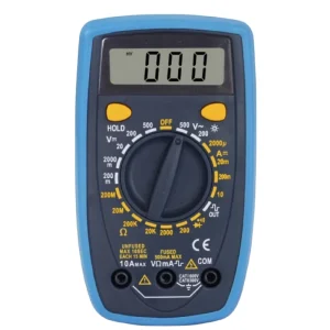 Multimeter Tester Digital Multimeter with DC AC Voltmeter and Volt Amp Meter Measures Voltage Current