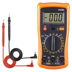 Multimeter VC830L with LED Lights and 2 Multimeter Pens