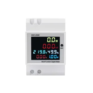 N52 Six in One Multi functional Power Meter Digital Single Voltage Current Frequency Voltage Current Measurement