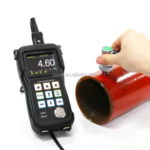 NDT Pressure Vessel Marine Hull Plate Boiler and Oil Gas Pipe Tank Wall Corrosion Ultrasonic Thickness Gauge with A-scan