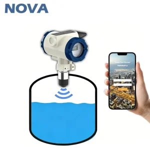 NOVA 4G NB IoT LCD Display Level Measurement Instruments Radar Wireless Liquid Sensor With MQTT
