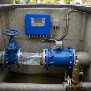 New Arrival SS304 Inline Ultrasonic Flow Meter 4 20mA Output for Drinking Water Food Beverage Pipeline Measurement