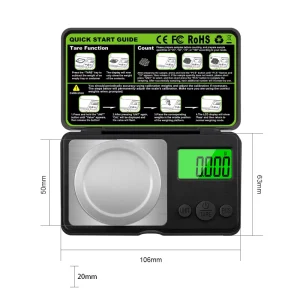 New Design High Accuracy 0.01g Stainless Steel Pocket Digital Scale for Electronics & Jewelry Weighing OEM ODM Customization