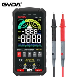 New Digital Multimeter True RMS Auto Range AC DC NCV Color LCD Smart Multimetro Test Ohm Capacitance Hz Temp Voltage Meter