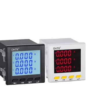 New Digital Panel Meter Instrument Smart Three-Phase Ammeter Energy Meter Reading Electricity Meter Class 0.5