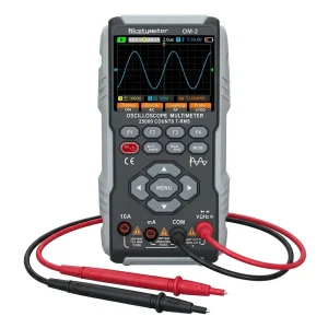 NicetyMeter Professional 50Mhz Oscilloscope 66000 Count Multimeter 10Mhz Signal Generator 3 in 1 OM 2