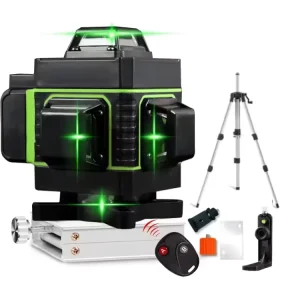 Nivel 4D 16 Line Laser 360 Indoor Laser Level Green Beam Rotary Self Leveling Horizontal Vertical Laser Level