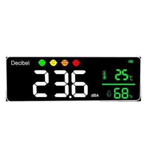 Noise Meter Sound Testing Instrument Wall Mounted Sound Level Meter Noise Detector Decibel Meter 0.1dB Accuracy IP66 Protection