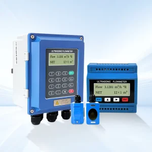 Non contact Portable Industrial Ultrasonic Flowmeter 4 20mA Output HART Protocol Seawater Sewage Flowmeter