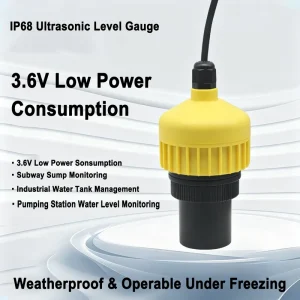 Non contact Ultrasonic Level Gauge Transmitter for Manholes Rainwater Sewage Underground Pipe Networks IP68 Rated 0.5%