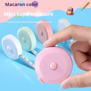 Nordic Style Portable Folding Ruler Cute Little Ruler Mini Leather Ruler Measuring Waist Circumference of Clothes