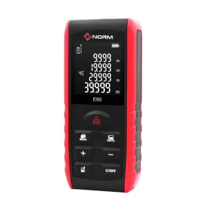 Norm E60 Industrial & DIY Handheld 4 1 Laser Rangefinder Distance Meter 2mm Accuracy