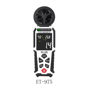 OEM Accept Custom Large Lcd Display Volume Readings Hot Wire Wind Speed Sensor Wireless Air Flow Meters Vane Anemometer