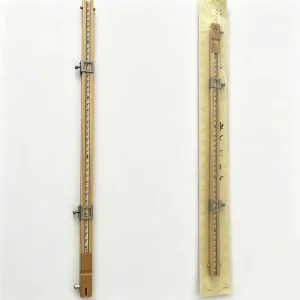 OEM Bamboo Fishing Sub Line Ruler Wooden Hook Distance Ruler Tenkara Fishing Line Gauge for Hera Fishing
