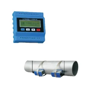 OEM Customizable 220VAC Digital LCD Display High Accuracy Ultrasonic Liquid Flow Meter 2″ 8″ Clamp-On Sensor Plastic Water Oil