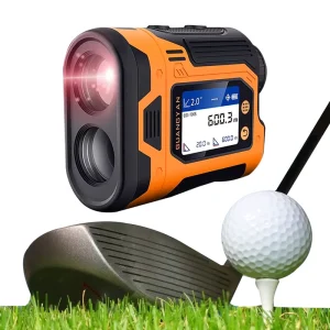OEM Digital Handheld Golf Laser Rangefinder 6.0x 600m Range 0.1M Accuracy IP65 Protection Orange Mini Hunting Class 1 ABS 905nm
