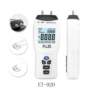 OEM Factory New Style Differential Meter Manometer Digital Pressure Gauges