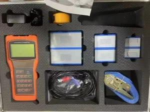OEM Handheld Digital Ultrasonic Flow Meter for Liquid Oil Stainless Steel High Accuracy 1.0% Fixed Clamp IP67 IP68 4 20mA Pulse