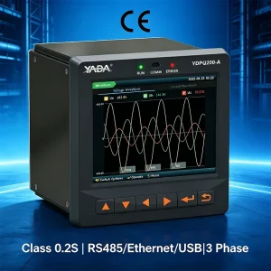 OEM Industrial Class 0.2s Energy Analyzer Multifunction Electrical Power Meter Modbus for Smart Grid Solar Electrical Monitoring