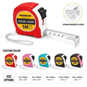OEM Magnetic Tape Measure Custom Logo Color Steel Measuring Tape 3M 5M 7.5M 10M Professional Measuring Tool