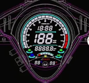 OEM/ODM/MODIFY/CUSTOMIZED Services Motorcycle Digital Speedometer Customizable Interface Waterproof for BEAT