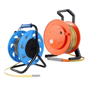 OEM Portable Piezometer Dip Meter Battery Powered Deep Well Water Level Indicator 30m-500m Steel Ruler Level Measuring Plastic
