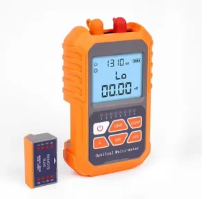 OPM Optical Power Meter with Visual Fault Locator Frequency Detection Supported 4 in 1 Fiber Optic Power Meter Orange