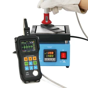 Oil Gas NDT UT Corrosion Monitoring 500℃ High Temperature Ultrasonic Thickness Gauge Meter Tester for Pipe Corrosion Inspection