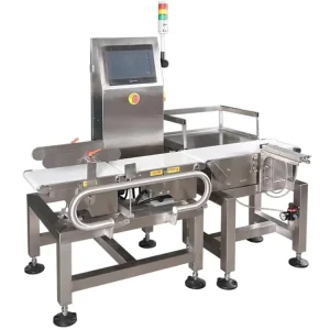 Online Dynamic Weighing Scale Machine Steel Conveyor Check Weigher for Food Industry Digital Display Function