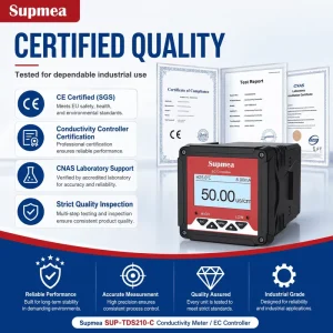 Online Electrical Conductivity Meter 4 20mA RS485 EC TDS Salinity Resistivity Water Quality Transmitter OEM