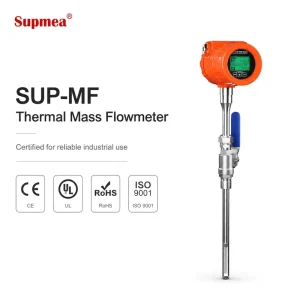 Optional Relay Output Thermal Mass Flowmeter Gas Mass Flow Sensor for Gas Flow Alarm Monitoring