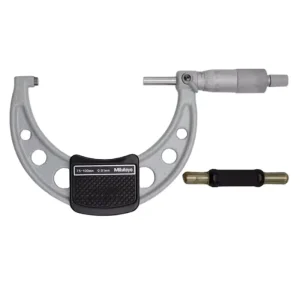 Original Mitutoyo 103-140-10 OM-100 Range 75-100mm Graduation 0.01mm Outside Micrometers