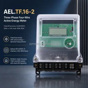 Outdoor High Accuracy 5(100)A Maximum Demand Measurement Three Phase Four Wire Electronic Energy Meter Smart Electricity Meter