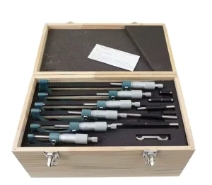 Outside Micrometer Set 6pcs External Diameter Micrometer Kit for Engine Machining Measurement